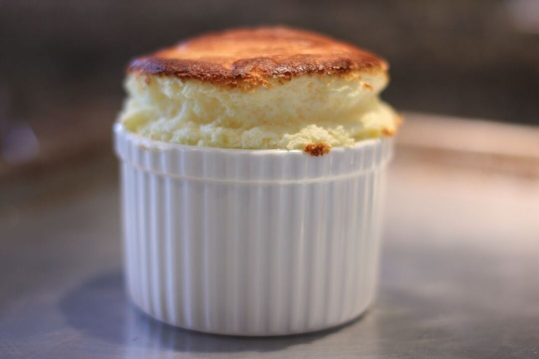 Soufflé di quark con pancreatite