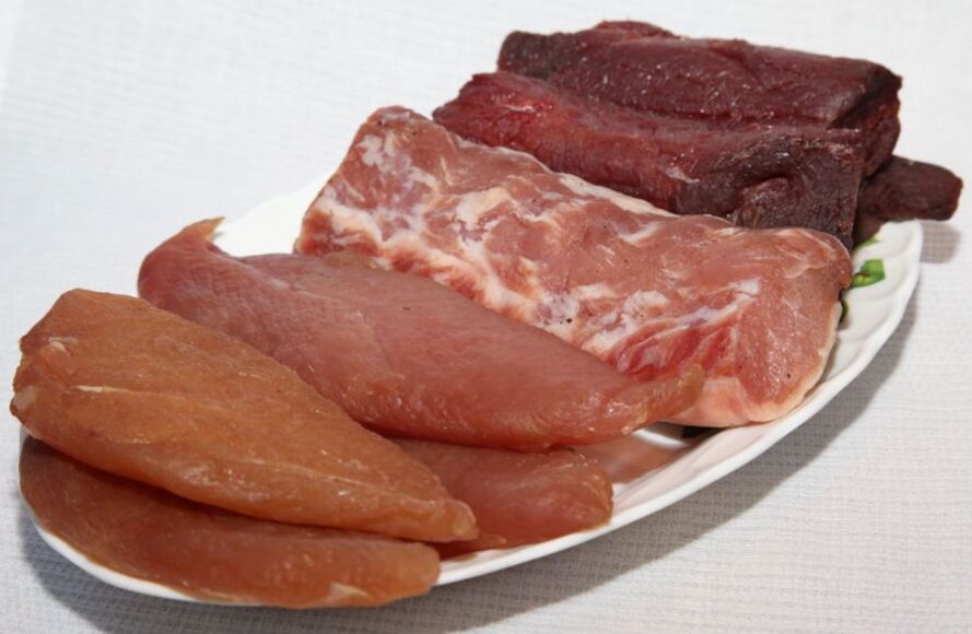 Carne per persone con il primo gruppo sanguigno