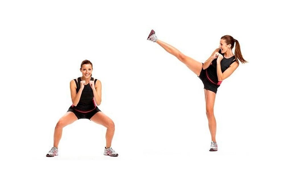 Swing squat per gambe snelle